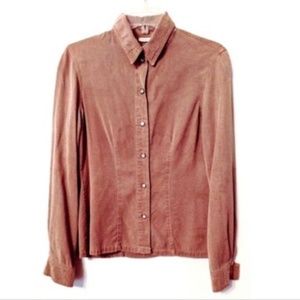 Signatur Womens Top Small Brown Sustainable Fabric
